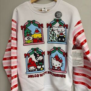 Hello Kitty & Friends Light Up Christmas Graphic Sweatshirt Size S 4-6